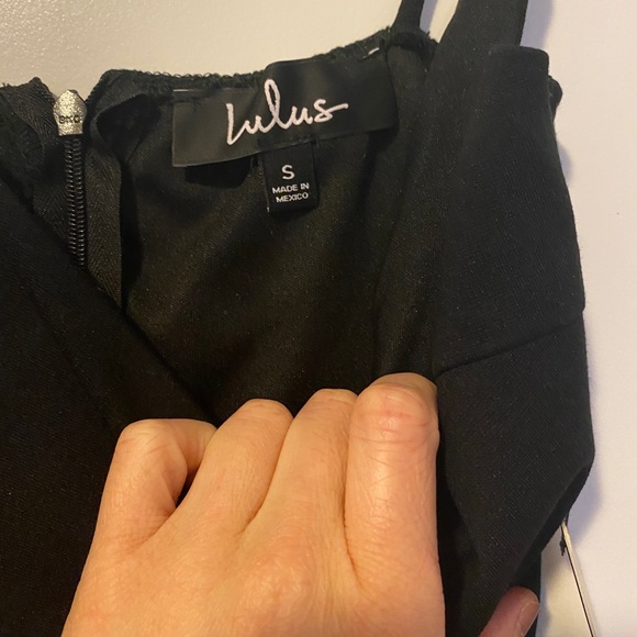 Lulus NWT Black Sleeveless Bodycon Midi Dress - Picture 6 of 6